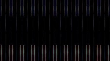 3D soyut parlak çizgiler, dalga, renkli, siyah arkaplan