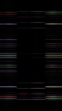 3D soyut parlak çizgiler, dalga, renkli, siyah arkaplan