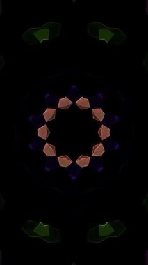 Soyut arka plan hareket eden çizgiler ve parlayan ışık noktaları. Çemberlerle canlandırma