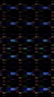 3D animasyon dikey güzel video renkli soyut parlak ışık enerjisi 4K düz çizgiler arkaplan için parıldayan ışık efekti