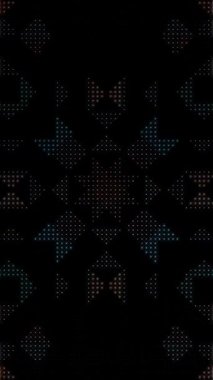 3D soyut parlak çizgiler, dalga, renkli, siyah arkaplan