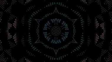 soyut çizgiler renkli noktalar ışık merkezde parlıyor, siyah arkaplan