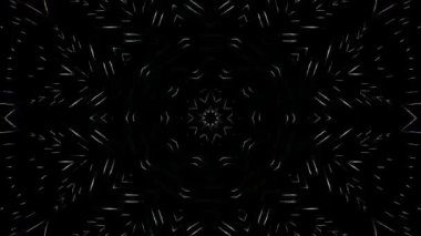 3D soyut parlak çizgiler, dalga, renkli, siyah arkaplan