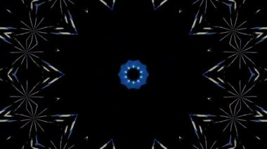 Soyut arka plan hareket eden çizgiler ve parlayan ışık noktaları. Çemberlerle canlandırma