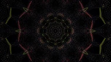 Soyut arka plan hareket eden çizgiler ve parlayan ışık noktaları. Çemberlerle canlandırma