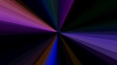 Siyah arka planda parlayan parlak ışıkların renkli noktalarıyla hareketli kare çizgileri.