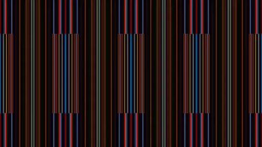 3D shining bright dots set colorful line wave motion, on black background