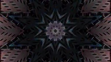 3D animasyon güzel video renkli soyut parlak ışık enerjisi 4K düz çizgi dalgaları merkezde yuvarlak ışık efekti, siyah arkaplan