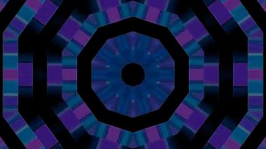 3D animasyon güzel video renkli soyut parlak ışık enerjisi 4K düz çizgi dalgaları merkezde yuvarlak ışık efekti, siyah arkaplan