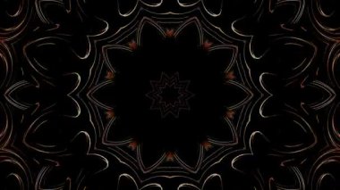 Soyut arka plan hareket eden çizgiler ve parlayan ışık noktaları. Çemberlerle canlandırma