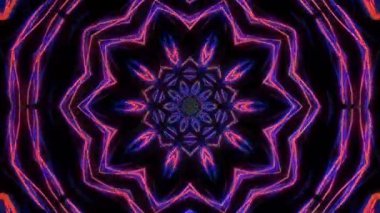 Soyut arka plan hareket eden çizgiler ve parlayan ışık noktaları. Çemberlerle canlandırma