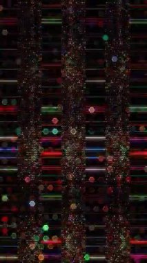 3D animasyon dikey güzel video renkli soyut parlak ışık enerjisi 4K düz çizgiler arkaplan için parıldayan ışık efekti