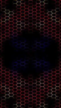 3D soyut parlak çizgiler, dalga, renkli, siyah arkaplan