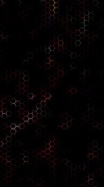 3D soyut parlak çizgiler, dalga, renkli, siyah arkaplan