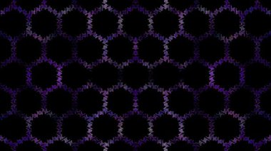 3D soyut parlak çizgiler, dalga, renkli, siyah arkaplan