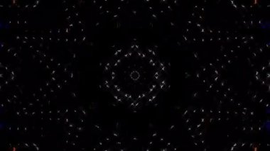3D animasyon güzel video renkli soyut parlak ışık enerjisi 4K düz çizgi dalgaları merkezde yuvarlak ışık efekti, siyah arkaplan