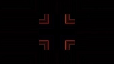 3D soyut parlak çizgiler, dalga, renkli, siyah arkaplan