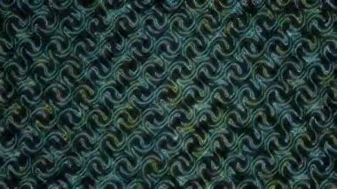 3D soyut parlak çizgiler, dalga, renkli, siyah arkaplan