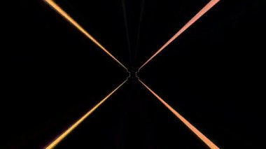 3D soyut parlak çizgiler, dalga, renkli, siyah arkaplan