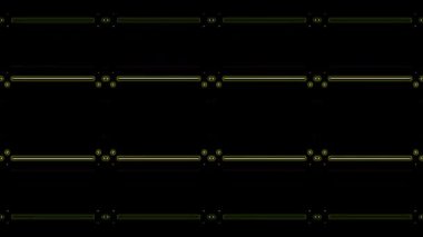 3D soyut parlak çizgiler, dalga, renkli, siyah arkaplan