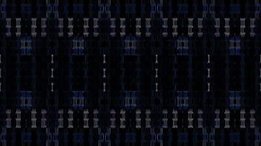 3D soyut parlak çizgiler, dalga, renkli, siyah arkaplan