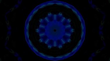 3D animasyon güzel video renkli soyut parlak ışık enerjisi 4K düz çizgi dalgaları merkezde yuvarlak ışık efekti, siyah arkaplan