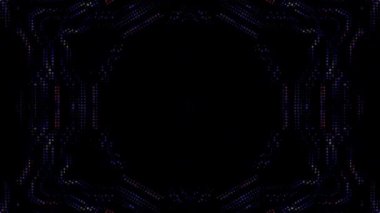 Soyut arka plan hareket eden çizgiler ve parlayan ışık noktaları. Çemberlerle canlandırma