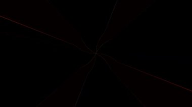 3D soyut parlak çizgiler, dalga, renkli, siyah arkaplan