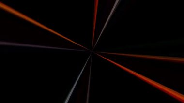 3D soyut parlak çizgiler, dalga, renkli, siyah arkaplan