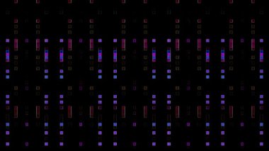 3D soyut parlak çizgiler, dalga, renkli, siyah arkaplan