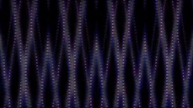 3D soyut parlak çizgiler, dalga, renkli, siyah arkaplan