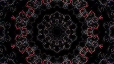 Soyut arka plan hareket eden çizgiler ve parlayan ışık noktaları. Çemberlerle canlandırma