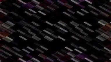 3D soyut parlak çizgiler, dalga, renkli, siyah arkaplan