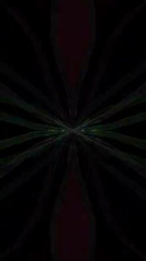 3D soyut parlak çizgiler, dalga, renkli, siyah arkaplan