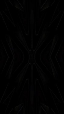 3D soyut parlak çizgiler, dalga, renkli, siyah arkaplan