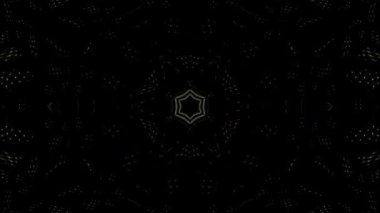 Soyut arka plan hareket eden çizgiler ve parlayan ışık noktaları. Çemberlerle canlandırma