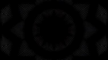 Soyut arka plan hareket eden çizgiler ve parlayan ışık noktaları. Çemberlerle canlandırma