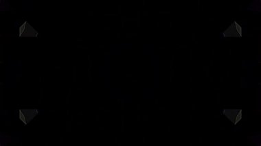 Soyut arka plan hareket eden çizgiler ve parlayan ışık noktaları. Çemberlerle canlandırma