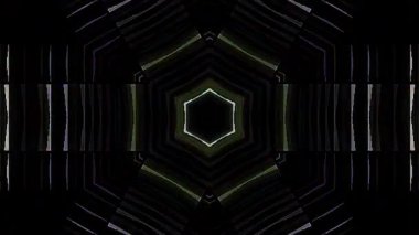 Soyut arka plan hareket eden çizgiler ve parlayan ışık noktaları. Çemberlerle canlandırma