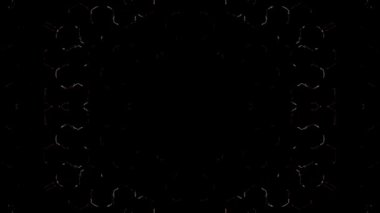 Soyut arka plan hareket eden çizgiler ve parlayan ışık noktaları. Çemberlerle canlandırma