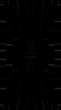 3D shining bright dots set colorful line wave motion, on black background