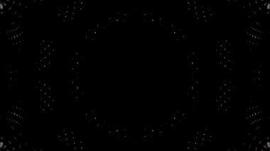 Parlayan güzel soyut bir kaleydoskop, ince hareketleri düzenleyen parlak bir ışık.