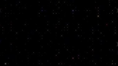 3D soyut parlak çizgiler, dalga, renkli, siyah arkaplan