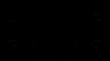 Parlayan güzel soyut bir kaleydoskop, ince hareketleri düzenleyen parlak bir ışık.