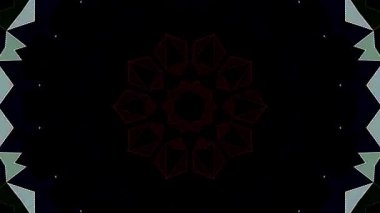 Parlayan güzel soyut bir kaleydoskop, ince hareketleri düzenleyen parlak bir ışık.