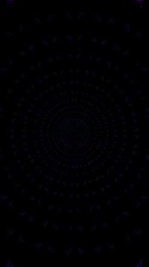 3D animasyon güzel video renkli soyut parlak ışık enerjisi 4K düz çizgi dalgaları merkezde yuvarlak ışık efekti, siyah arkaplan