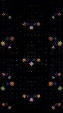 3D animation vertical beautiful video colorful abstract bright light energy 4K of smooth lines waves glittering light effect on black background