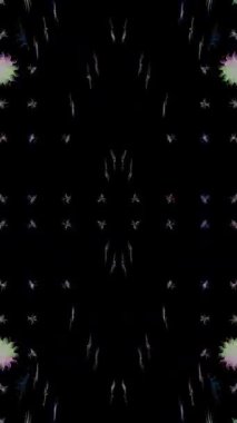 3D animation vertical beautiful video colorful abstract bright light energy 4K of smooth lines waves glittering light effect on black background