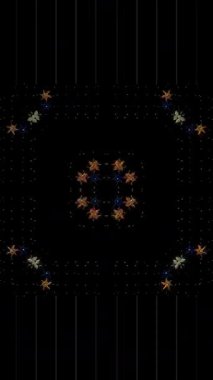3D animation vertical beautiful video colorful abstract bright light energy 4K of smooth lines waves glittering light effect on black background
