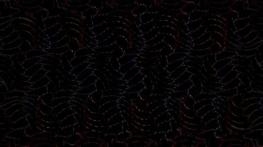 3D animasyon dikey güzel video soyut parlak ışık enerjisi 4K soyut çizgiler merkezde parlayan renkli ışık, siyah arkaplan